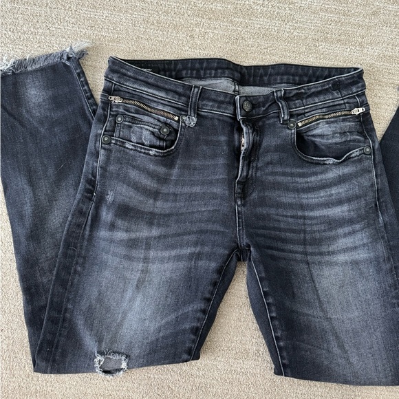 R13 Biker Boy Skinny Leg Jean - Picture 5 of 10